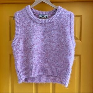 Vintage Cozy Pink Sleeveless Sweater